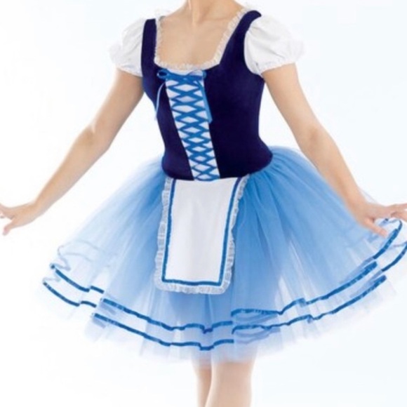 Revolution Costumes Revolution Dancewear Blue Velvet Velour Costume